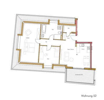 Großzügige 3-Zimmer-Dachterrassenwohnung, Erich-Klabunde-Str. 3, 90766 Fürth